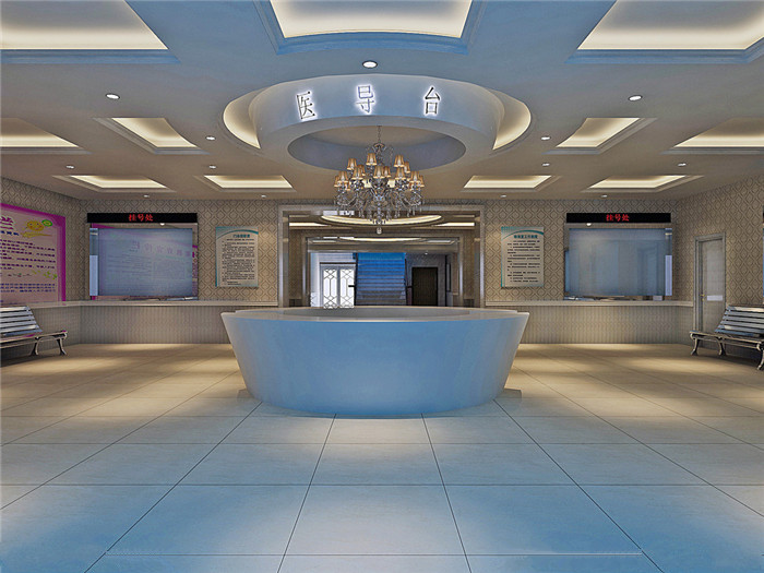 高新區(qū)大型綜合醫(yī)院導醫(yī)臺設計效果圖