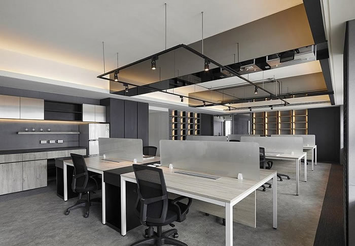 工業(yè)風(fēng)辦公室辦公區(qū)裝修效果圖