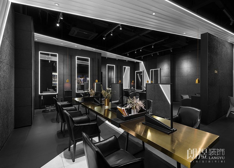 杜尚-復古發(fā)廊操作臺裝修圖片