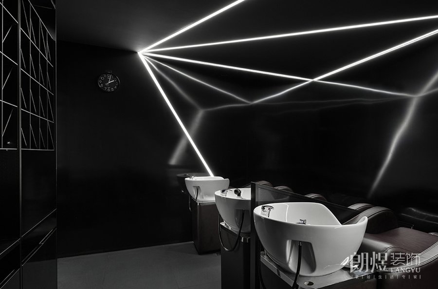 杜尚-復古發(fā)廊洗護區(qū)裝修圖片