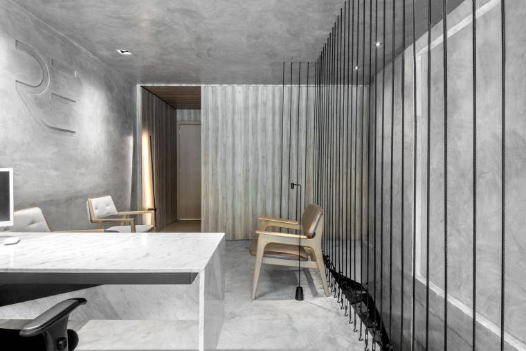 辦公室桌椅效果圖