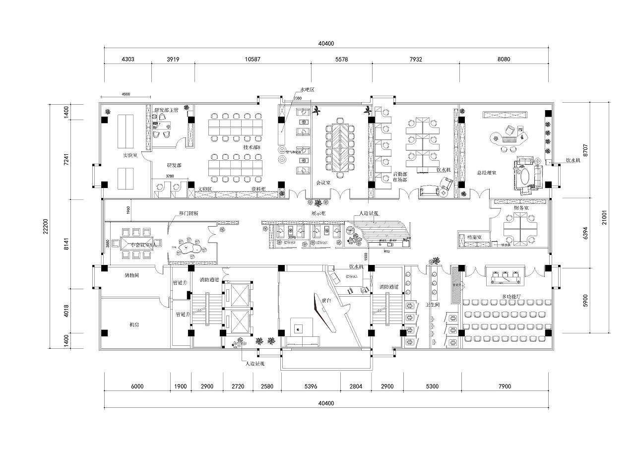辦公室裝修設(shè)計圖紙方案