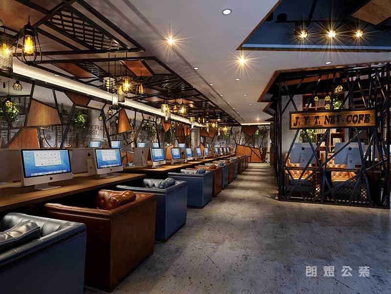 網(wǎng)咖裝修設計效果圖