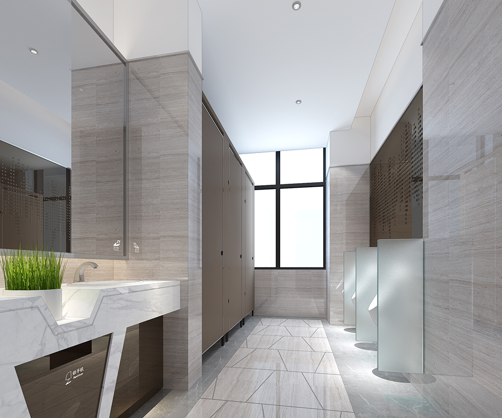 寫字辦公樓洗手間裝修設(shè)計效果圖
