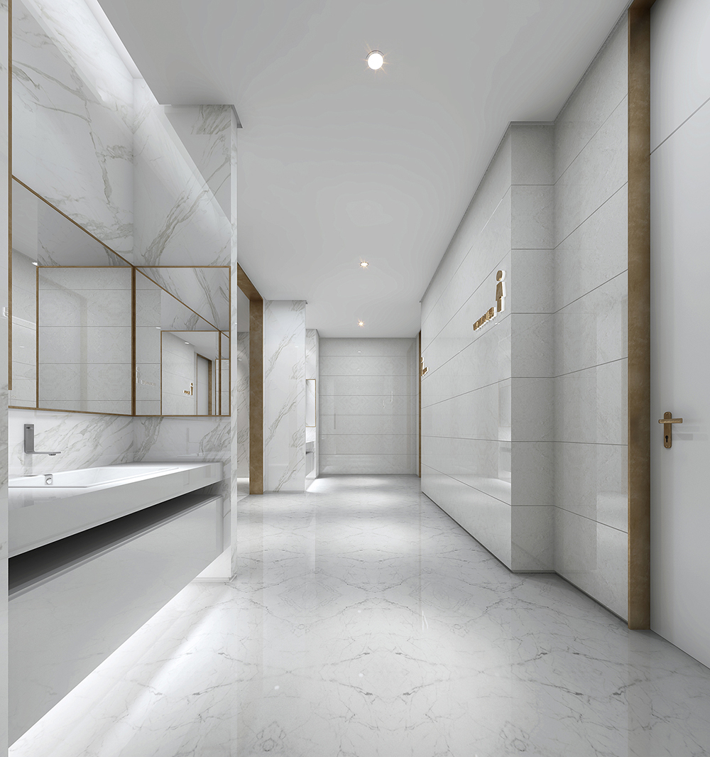 寫字辦公樓洗手間裝修設(shè)計效果圖