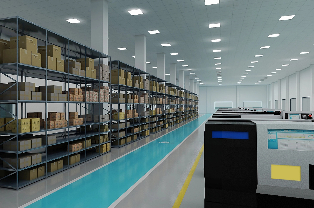 工業(yè)廠房生產(chǎn)車間裝修效果圖