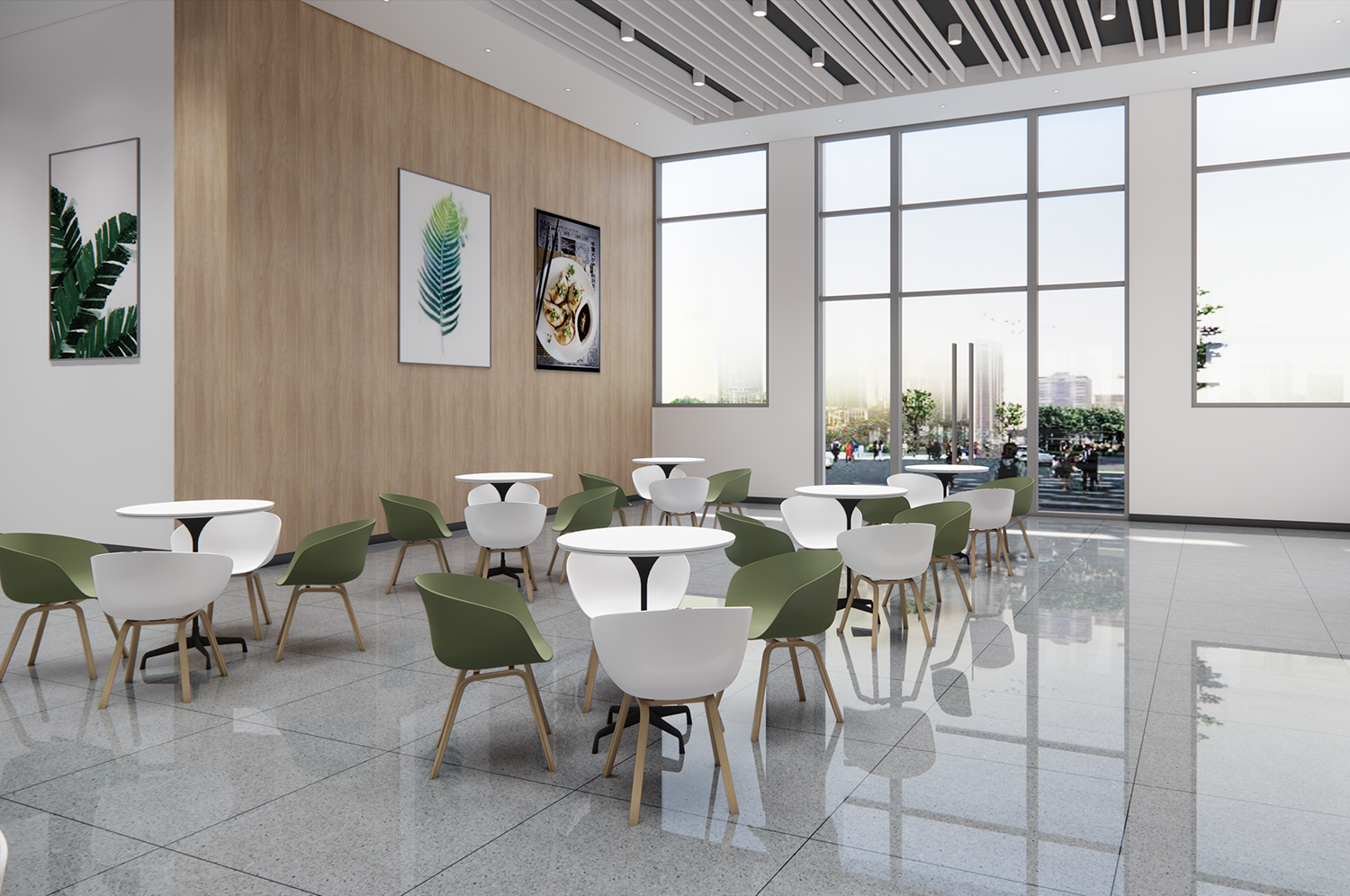 廠區(qū)職工食堂裝修改造設(shè)計(jì)效果圖