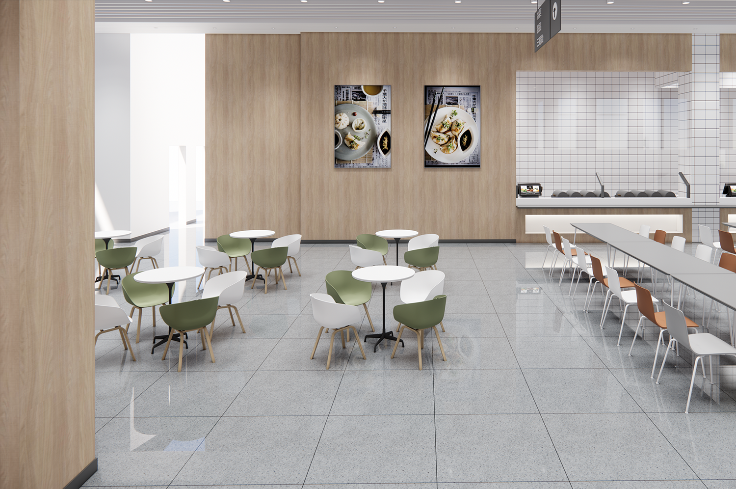 廠區(qū)職工食堂裝修改造設(shè)計(jì)效果圖