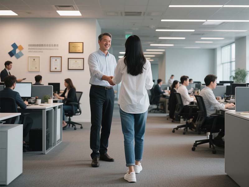 辦公室裝修施工項目驗收合格交付