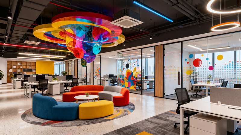 辦公室基礎(chǔ)工程裝修效果