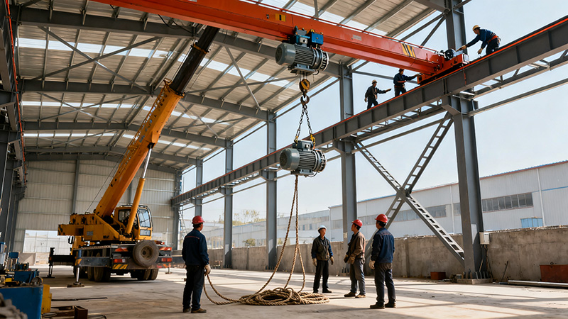 鋼結(jié)構(gòu)廠(chǎng)房行車(chē)安裝