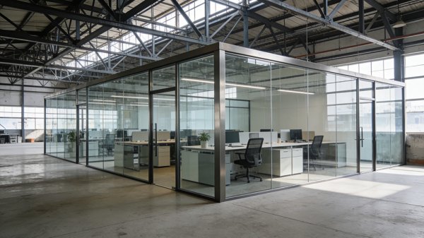 鋼結(jié)構(gòu)廠房?jī)?nèi)辦公隔墻圖集鑒賞